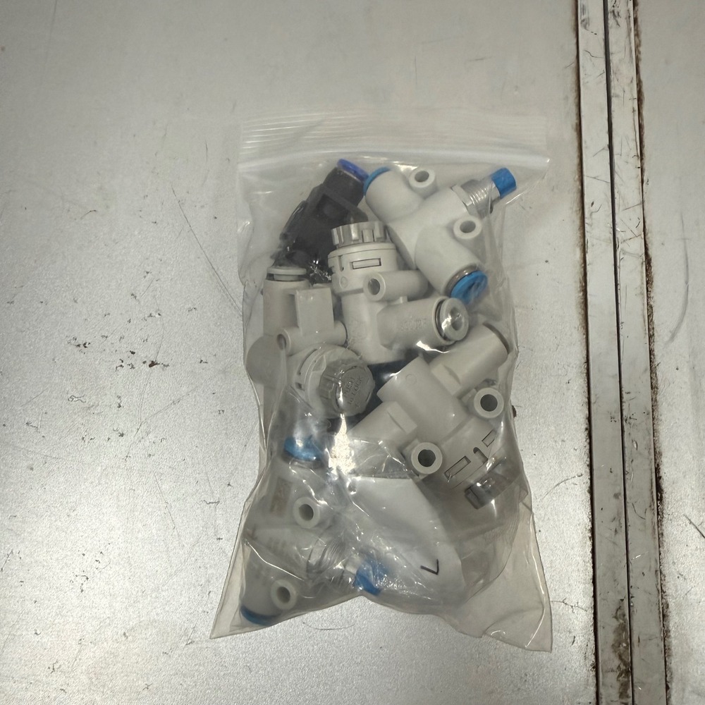 Festo GR-QS-6 193969 One-Way Flow Control Valve 6mm Push-to-Connect Lot Gray